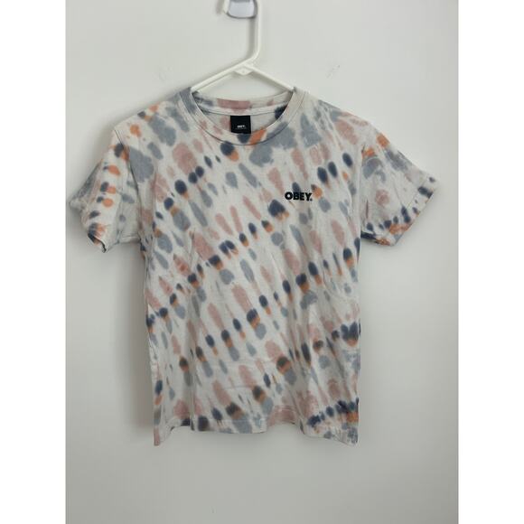 Obey Tie Dye Short Sleeve Tee Women's XS - Picture 2 of 5